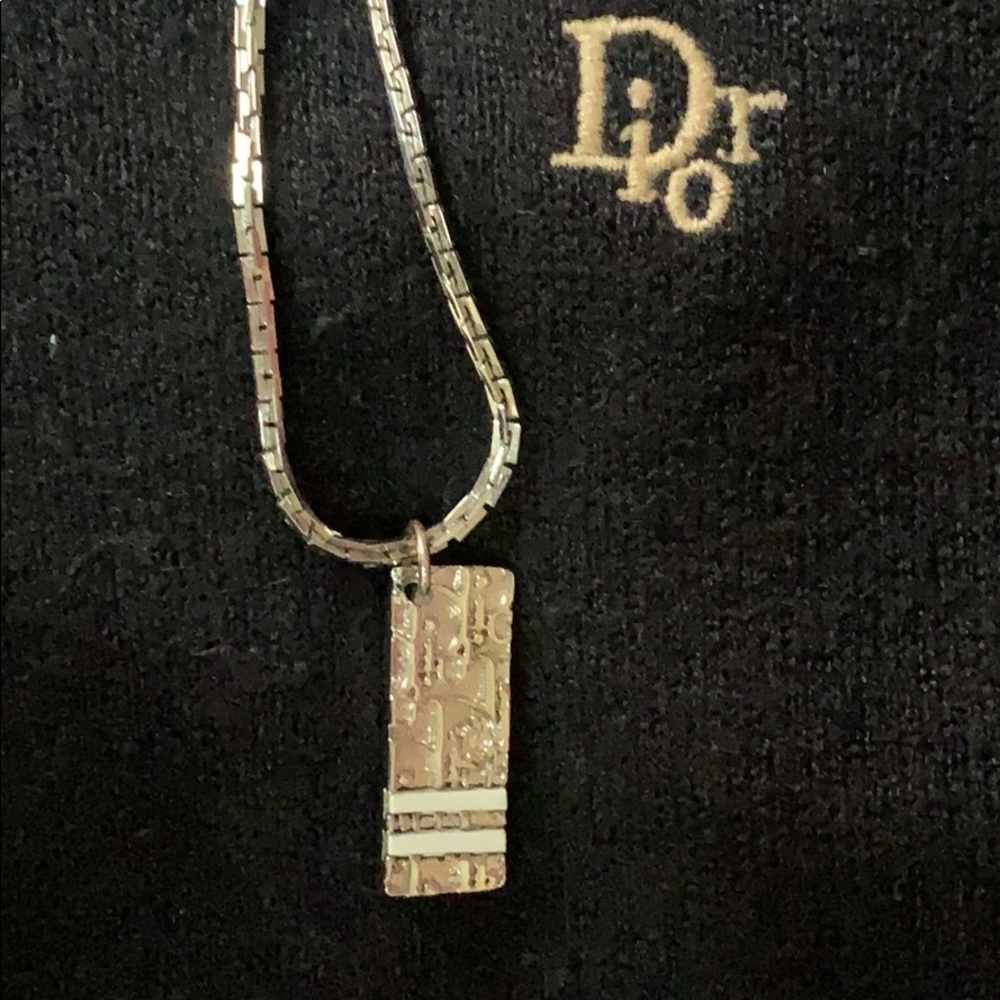 Authentic Christian Dior pendant and chain